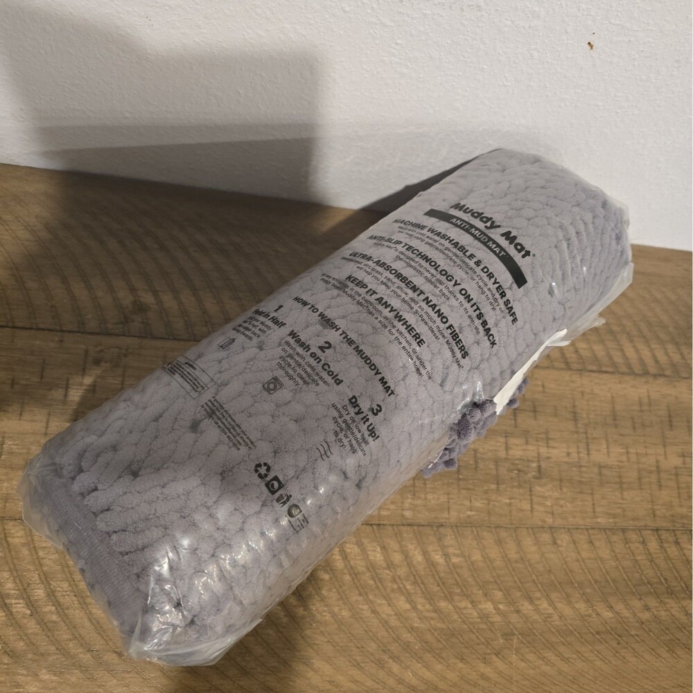 Muddy Mat 26x42 Grey Microfiber Rug